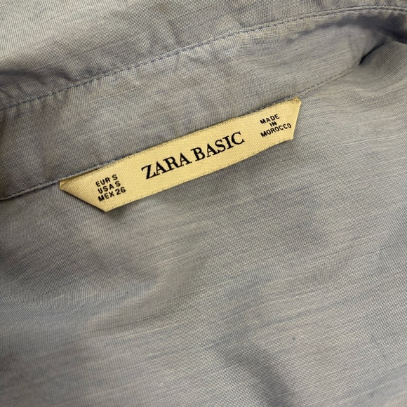 ZARA Basic Button down top - Picture 6 of 8